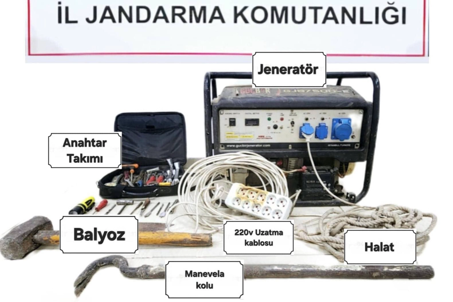 Adıyaman'da kablo hırsızlığına 2 gözaltı