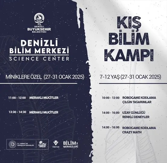 Denizli Bilim Merkezi'nde Kış Bilim Kampı Başlıyor! haberi