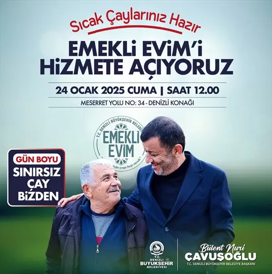 Denizli'de Emekli Evim Hizmete Giriyor haberi