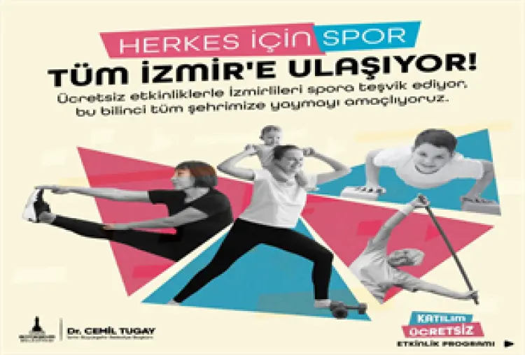 İzmir’de spor çalışmaları hız kesmiyor