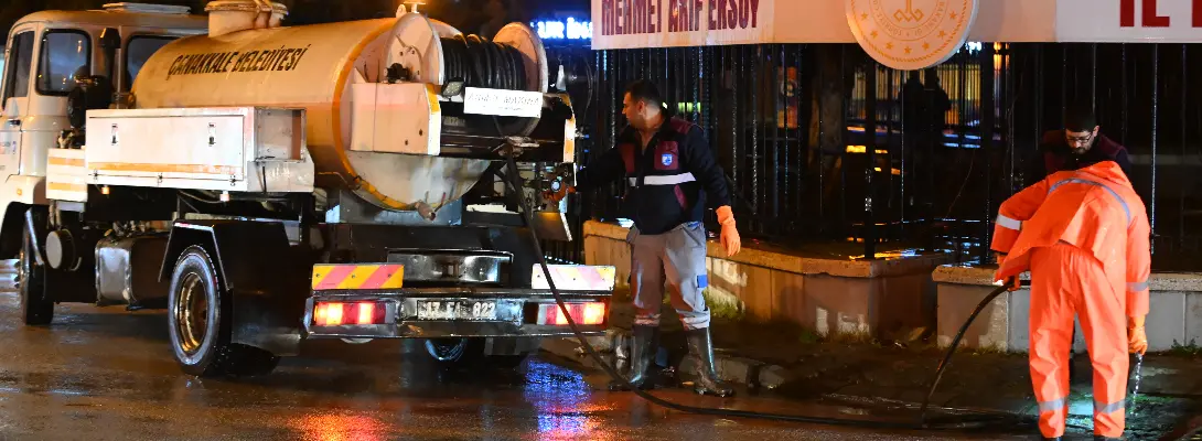 Kuvvetli Yağışta Ekipler Saha Çalışmalarını Aralıksız Sürdürdü haberi