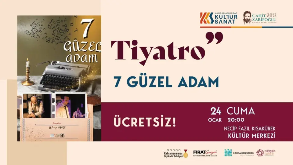 "7 Güzel Adam" Tiyatroseverler İçin Özel Gece: Büyükşehir Sahneye Koyuyor haberi