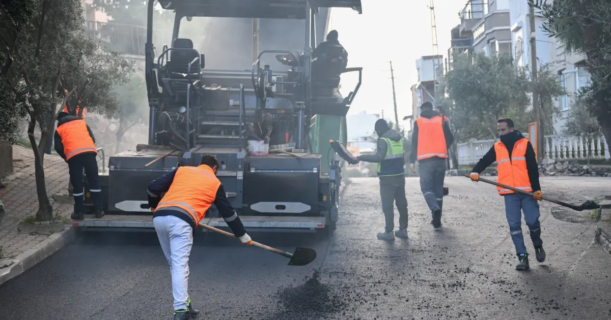 İzmir'de yol çalışmaları devam ediyor güncel haberi