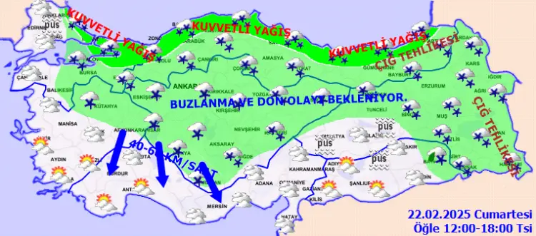 Meteoroloji'den uyarı! Kar, buzlanma ve çığ tehlikesi güncel haberi