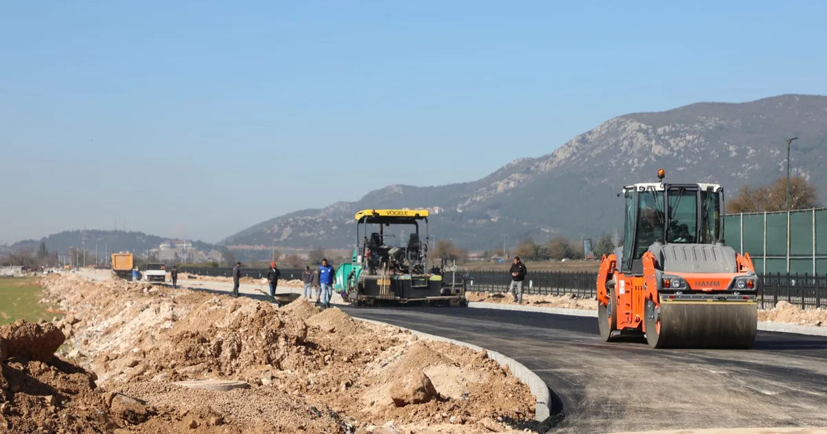 Muğla'da AVM bağlantı yolunda son rötuşlar güncel haberi